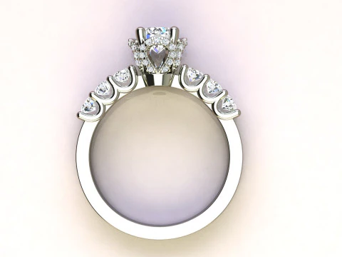 Diamond Ring 3D Print Model