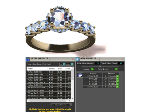 Diamond Ring 3D Print Model