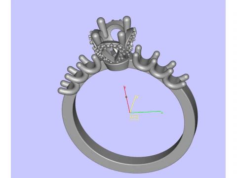Diamond Ring 3D Print Model