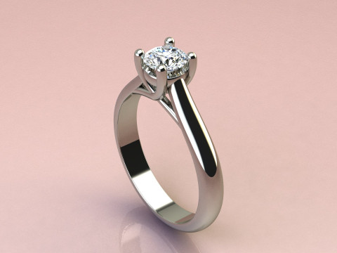 One Diamond Ring Model do druku 3D