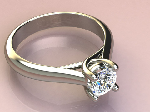 One Diamond Ring Model do druku 3D