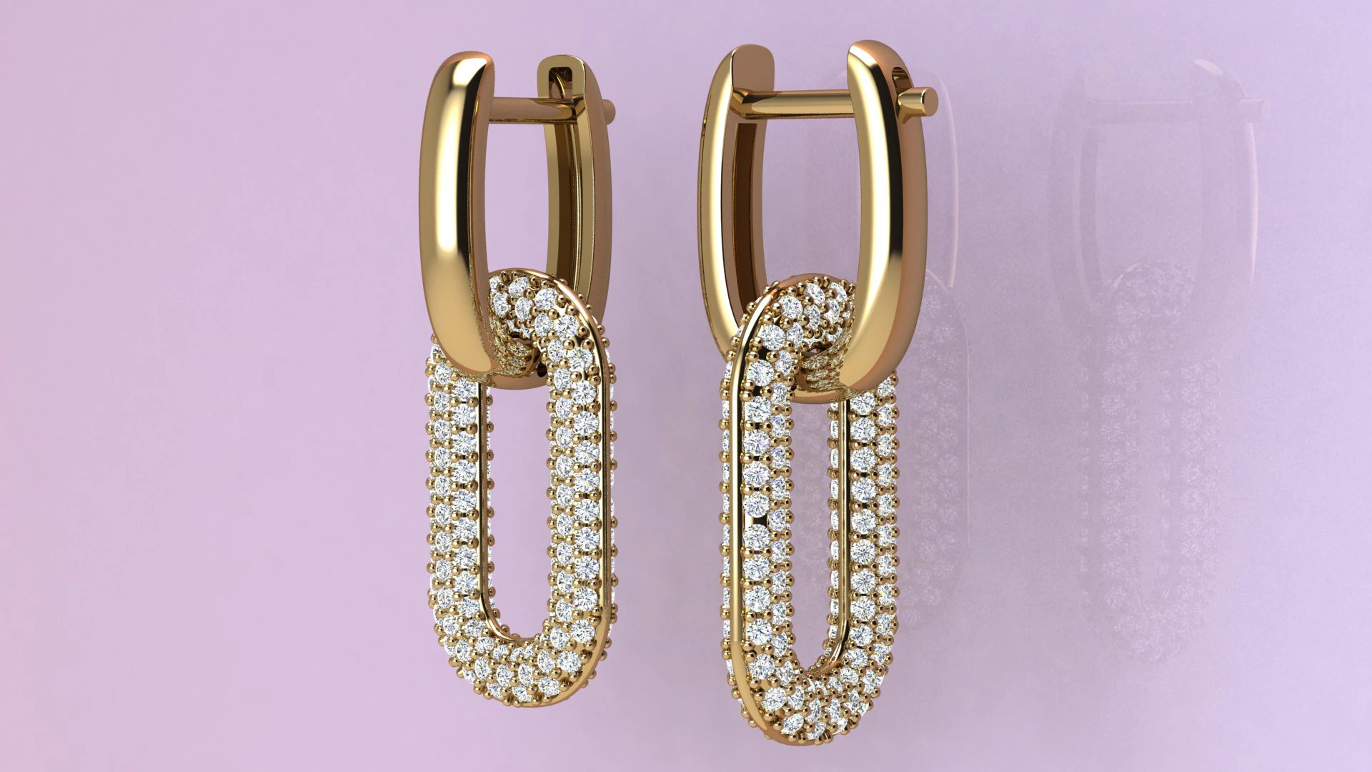 Earrings Fashion 3D Print Model .c4d .max .obj .3ds .fbx .stl .blend 