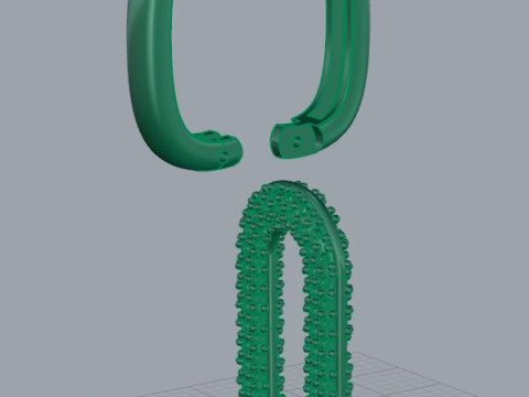Earrings Fashion Modèles 3D en vedette