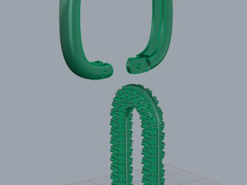 Earrings Fashion 3D Print Model