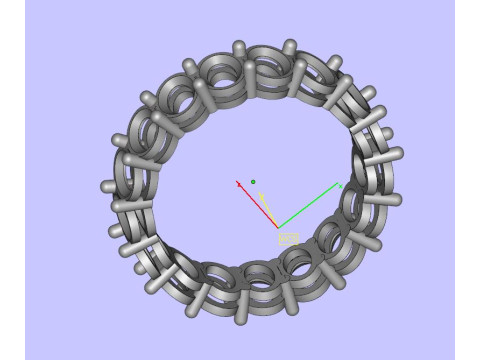 Oval Diamonds Ring Modelo de impresión 3D