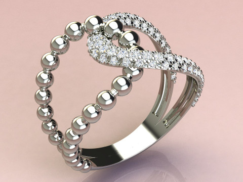 Diamonds Ring 3D 打印模型