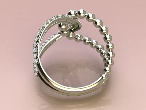 Diamonds Ring 3D Print Model