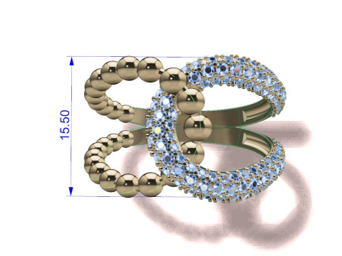 Diamonds Ring 3D 打印模型