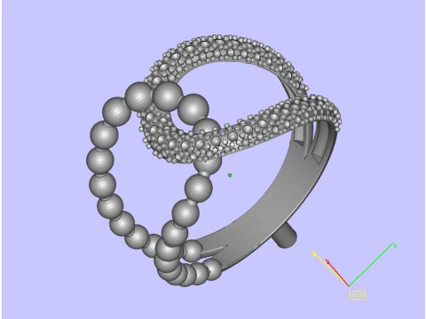 Diamonds Ring 3D Print Model