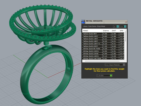 Ring with pearls and diamonds 3D प्रिंट मॉडल