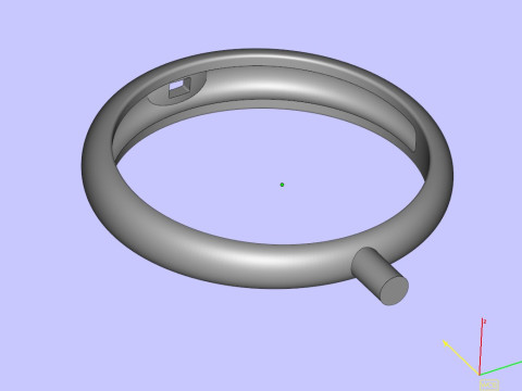Ring with pearls and diamonds 3D प्रिंट मॉडल