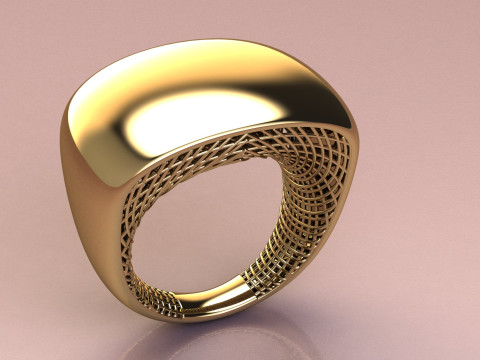Ring with mesh 3D Baskı Modeli