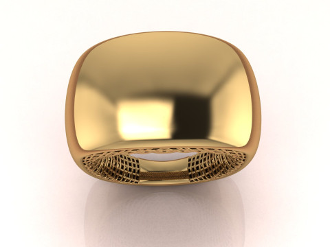 Ring with mesh 3Dプリントモデル