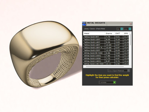 Ring with mesh 3Dプリントモデル