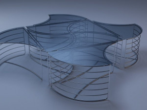 club table enes 3D Model