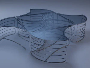club table enes 3D Model