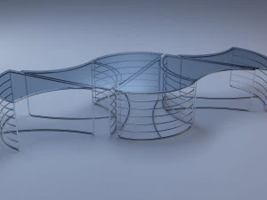 club table enes 3D Model