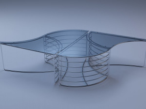 club table enes 3D Model