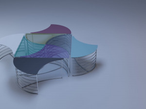 club table enes 3D Model
