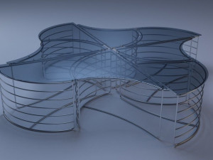 club table enes 3D Model