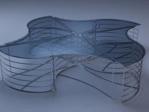 club table enes 3D Model
