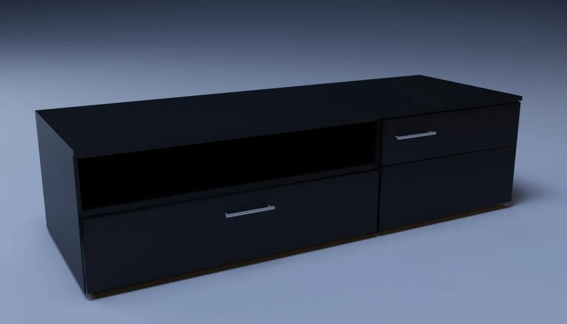 tv shelf 3D Model .c4d .max .obj .3ds .fbx .stl .blend 