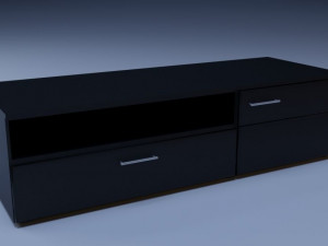 tv shelf 3D मॉडल