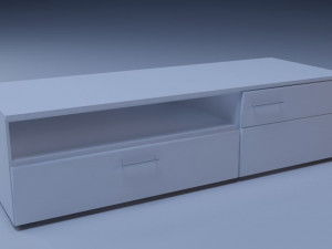 tv shelf 3D मॉडल