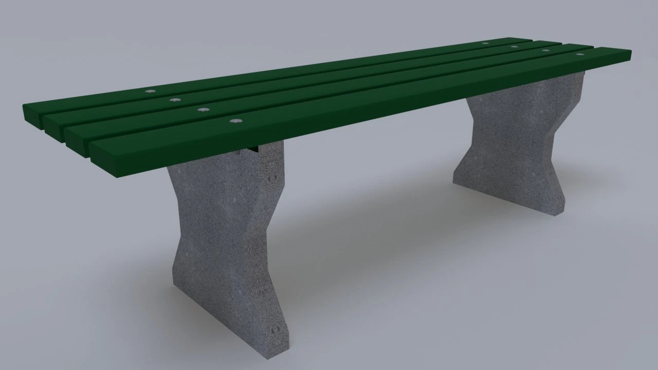 bench 3D Model .c4d .max .obj .3ds .fbx .stl .blend 