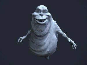ghostbusters slimer high polygon 3D Model