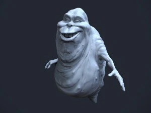 ghostbusters slimer high polygon 3D Model