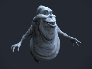 ghostbusters slimer high polygon Modèle 3D