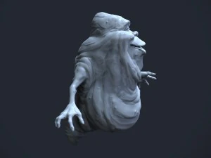ghostbusters slimer high polygon 3D Model