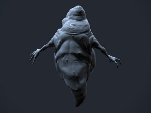 ghostbusters slimer high polygon Modèle 3D