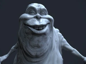 ghostbusters slimer high polygon 3D Model