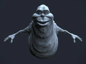ghostbusters slimer high polygon 3D Model