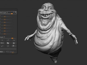 ghostbusters slimer high polygon Modèle 3D