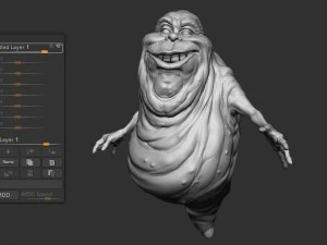 ghostbusters slimer high polygon 3D Model
