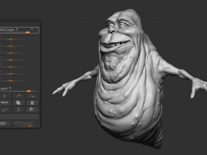 ghostbusters slimer high polygon Modèle 3D