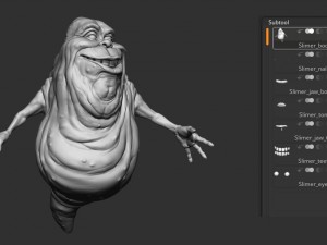 ghostbusters slimer high polygon Modèle 3D