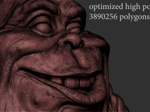 ghostbusters slimer high polygon 3D Model