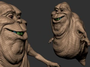 ghostbusters slimer high polygon 3D Model