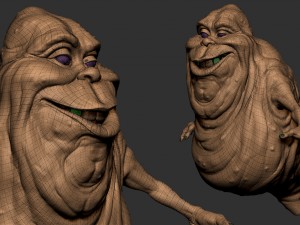 ghostbusters slimer high polygon Modèle 3D
