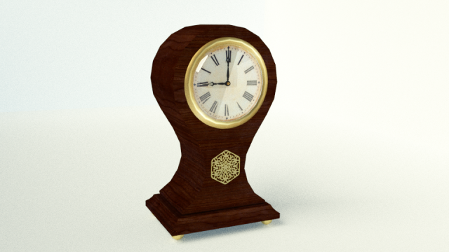 antique vintage clock Modello 3D .c4d .max .obj .3ds .fbx .stl .blend 