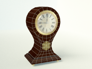 antique vintage clock Modello 3D