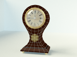 antique vintage clock Modello 3D
