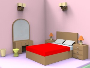 isometric home interior 3D Модель