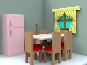 isometric home interior 3D Модель