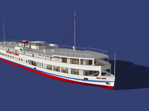 River ship joseph stalin 3D Model