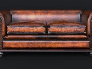 classic chesterfield sofa charles churchill 3D Model